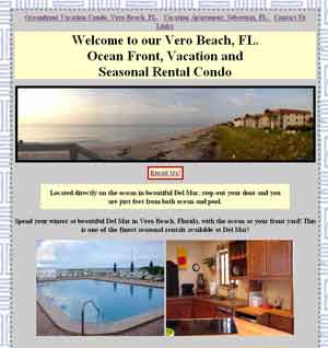 Oceanfront Vacation Condo in Vero Beach, FL. (Click to go to web site)